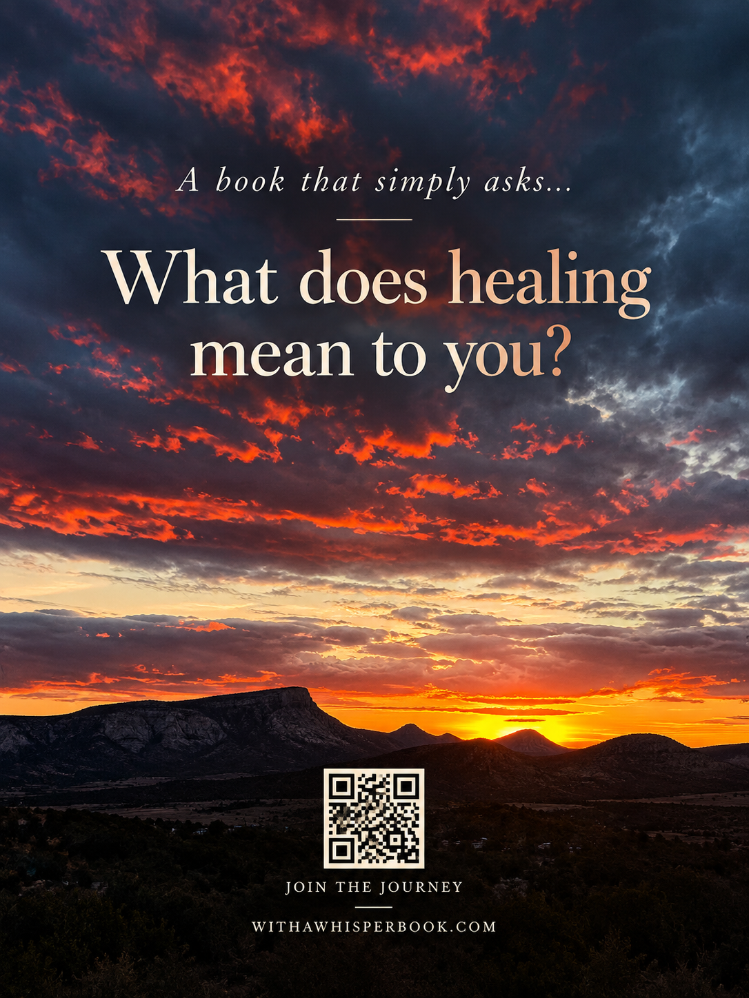 Back cover of With a Whisper